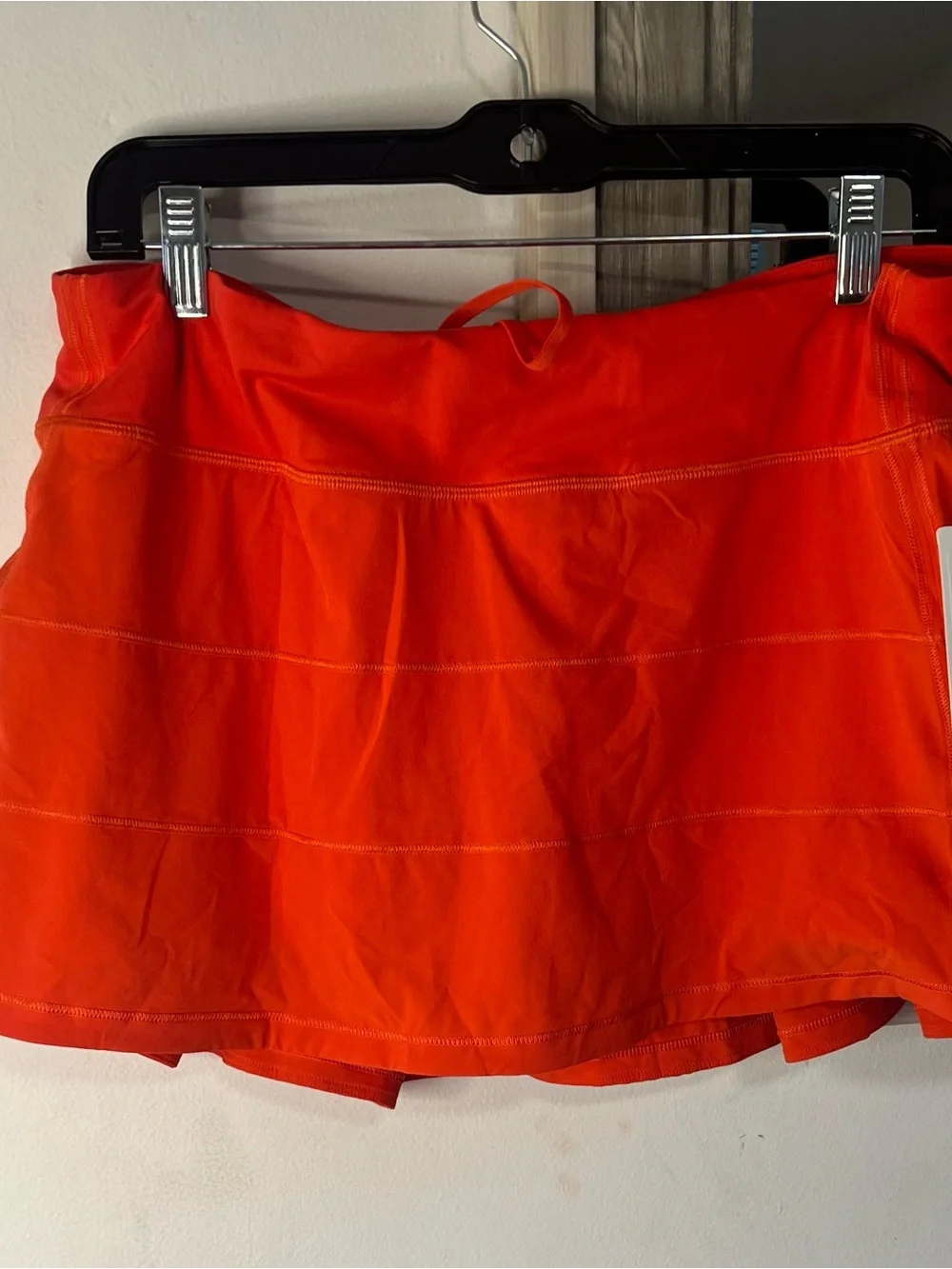 lululemon Orange Athletic Skort with Built-In Liner
